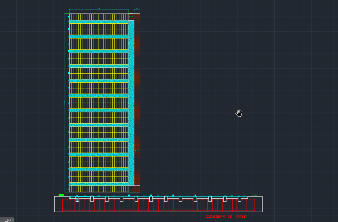 韩强智能12米洗车机基础图